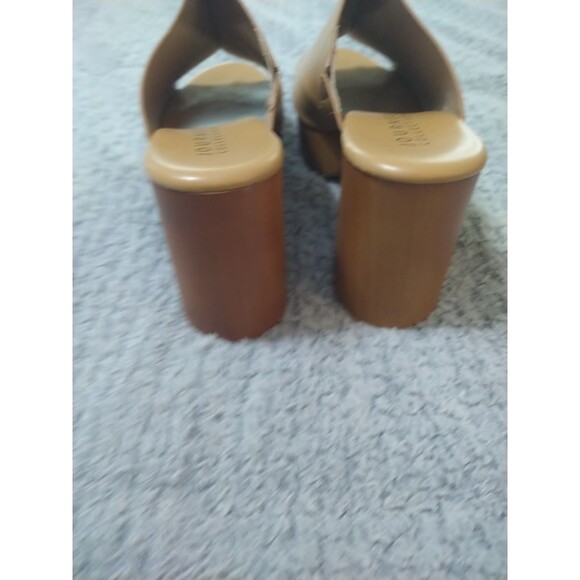 Journee Collection Block Platform Healed Open Toe heels Y2K Boho 8.5 Camel - Picture 7 of 9